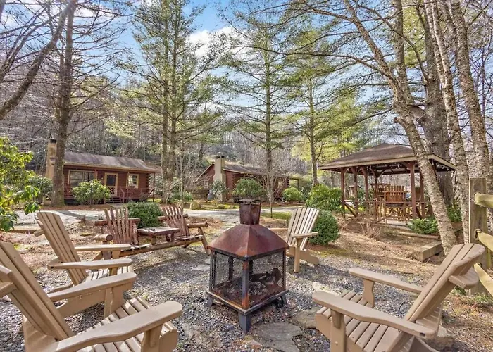 Picturesque Riverside Cabin With Fireplace And Porch